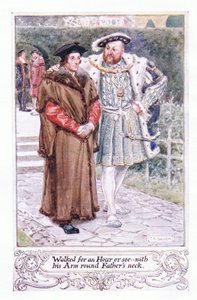 Ging eine Stunde oder so... mit seinem Arm um den Hals des Vaters von Charles Edmund Brock
