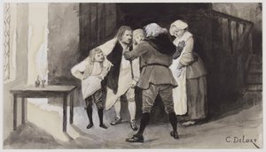 Der lachende Mann - Ursus spioniert die Polizei aus, von Charles Édouard Delort von Charles Edouard Delort