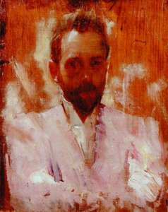 Porträt des Malers Sir Ernest Arthur Streeton von Charles Edward Conder