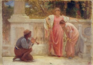 Die grüne Eidechse, 1902 von Charles Edward Perugini
