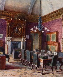 Der Sitzungssaal des Schatzamtes, Büro des Schatzkanzlers von Charles Edwin Flower