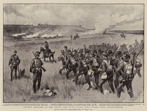 Bürgerwehr an die Front, die CIVs gehen in der Nähe von Johannesburg in Aktion von Charles Edwin Fripp