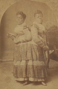Albuminabzug von Millie und Christine McCoy, 1880er -1890er von Charles Eisenmann