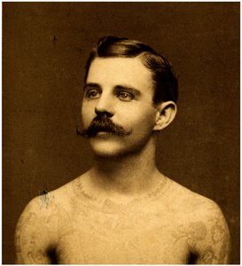 Frank Howard der tätowierte Mann, ca. 1900