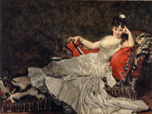 Porträt von Mademoiselle de Lancey