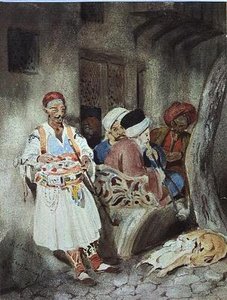 Eine Gasse in Konstantinopel von Charles Emile Callande de Champmartin