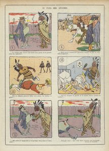 Im Land der Apachen. Illustration für Le Rire von Charles Emile Egli