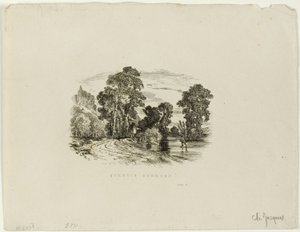 Ein Schloss von Charles Emile Jacque