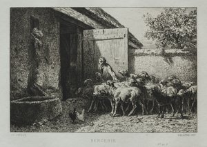 Schafstall von Charles Emile Jacque