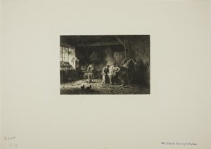 Die Schmiede von Charles Emile Jacque