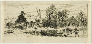 Der gefrorene Teich, kleine Platte