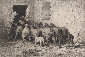 Die Rückkehr von Charles Emile Jacque