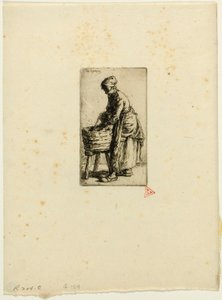 Wäscherin von Charles Emile Jacque