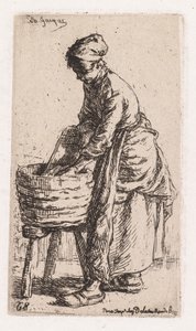 Wäscherin, 1850 von Charles Emile Jacque