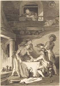 Der Aalpastete von Charles Emmanuel Patas after Jean Honoré Fragonard