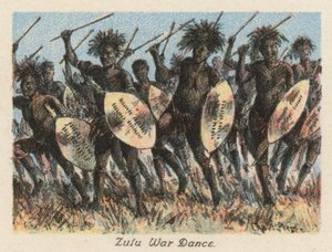 Südafrika: Zulu-Kriegstanz von Charles Ernest Peers