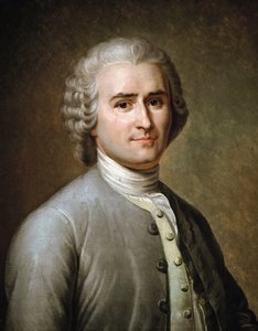 Porträt von Jean-Jacques Rousseau, Schweizer Philosoph von Charles Escot