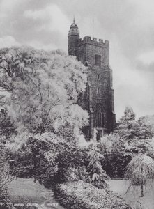 Sevenoaks: Pfarrkirche im Winter (s/w Foto) von Charles Essenhigh Corke