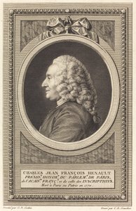 Charles Jean Francois Henault von Charles Etienne Gaucher after Charles Nicolas Cochin II