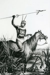 Häuptling der Charruas aus 