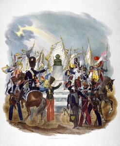 Verschiedene französische Armeeuniformen und Regimenter, 1823 von Charles Etienne Pierre Motte
