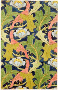 Entwurf für bedrucktes Leinen, gedruckt von G.O. und J.Baker, ca. 1893 von Charles Francis Annesley Voysey