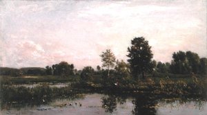 Eine Biegung des Flusses Oise von Charles Francois Daubigny
