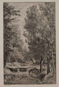Bach im Val Mondois von Charles Francois Daubigny