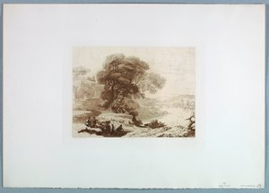 Landschaft (nach Claude Lorraine), 1849 von Charles Francois Daubigny