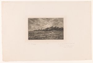 Landschaft mit weidendem Vieh und Kaninchen von Charles Francois Daubigny