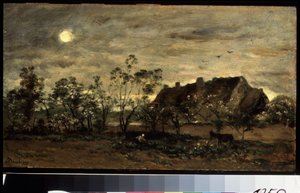 Abend in Honfleur von Charles Francois Daubigny