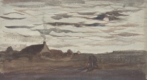Mondlicht, ca. 1860 von Charles Francois Daubigny