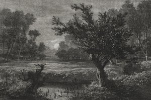 Mondaufgang im Andilly-Tal, 1845 von Charles Francois Daubigny