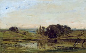 Einsamkeit von Charles Francois Daubigny