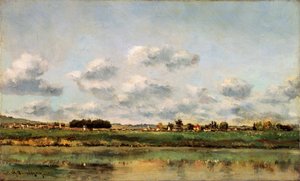 Die Ufer der Oise von Charles Francois Daubigny