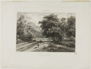 Das Adlernest im Wald von Fontainebleau von Charles Francois Daubigny