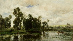 Am Rand des Teiches von Charles Francois Daubigny