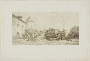 Die Erntemaschine von Charles Francois Daubigny