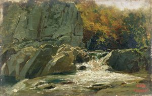 Der Wasserfall von Charles Francois Daubigny