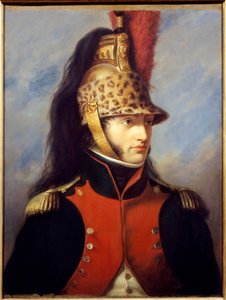 Porträt von Louis Bonaparte (1778-1846) in der Uniform eines Oberst des 5. Dragonerregiments. Gemälde von Charles Francois Jalabert (1819-1901) von Charles François Jalabert