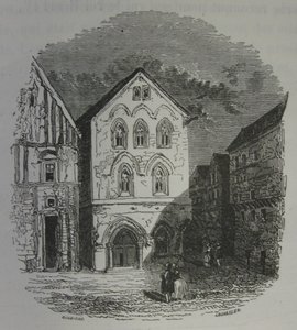 Das Haus der Tempelritter in Louviers von Charles Francois Daubigny