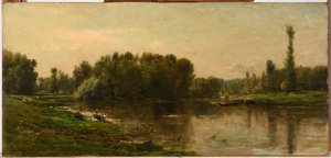 Die Ufer der Oise von Charles Francois Daubigny
