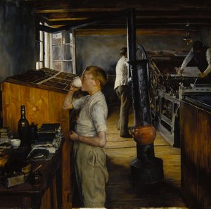 Die Dorfdruckerei, Haarlem, Niederlande von Charles Frederic Ulrich
