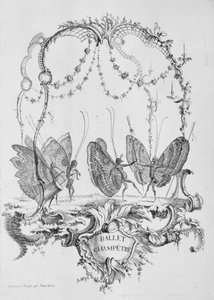 Ländliches Ballett, aus Essai de Papilloneries Humaines par Saint A... von Charles Germain de Saint Aubin
