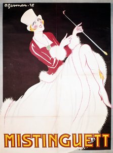 Mistinguett (1872-1956), Plakat illustriert von Charles Gesmar