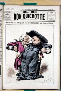 Cover von „Le Don Quixote“, Nummer 276, Satirisch in Farben