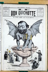 Titelblatt von „Le Don Quixote“, Nummer 389, Satirisch in Farben