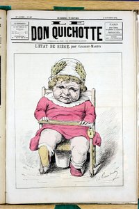Cover von „Le Don Quixote“, Nummer 67, Satirisch in Farben