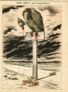 Cover von "Le Don Quixote", Nummer 693, Satirisch in Farben von Charles Gilbert Martin