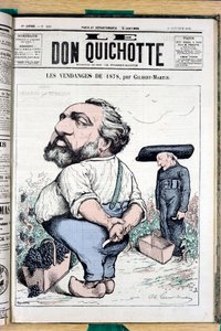 Titelblatt von „The Don Quixote“, Nummer 225, Satirisch in Farben